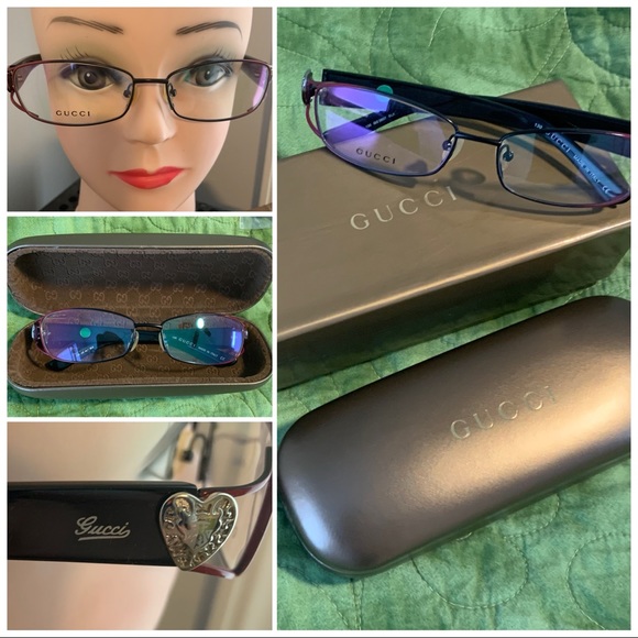 Gucci Eyeglasses GG2837 Rectangular Heart Frame